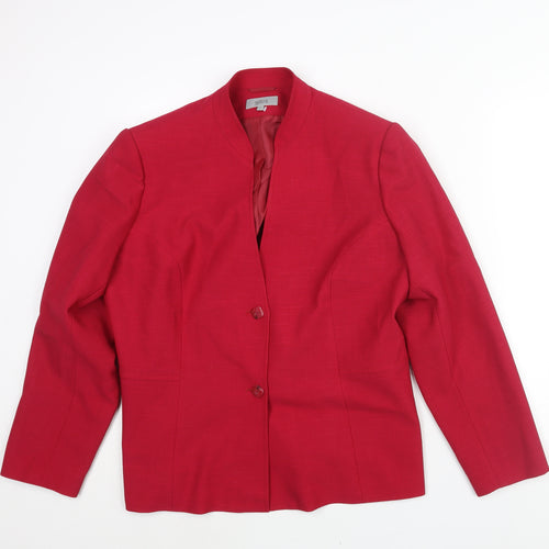 Marks and Spencer Womens Pink Jacket Size 20 Button