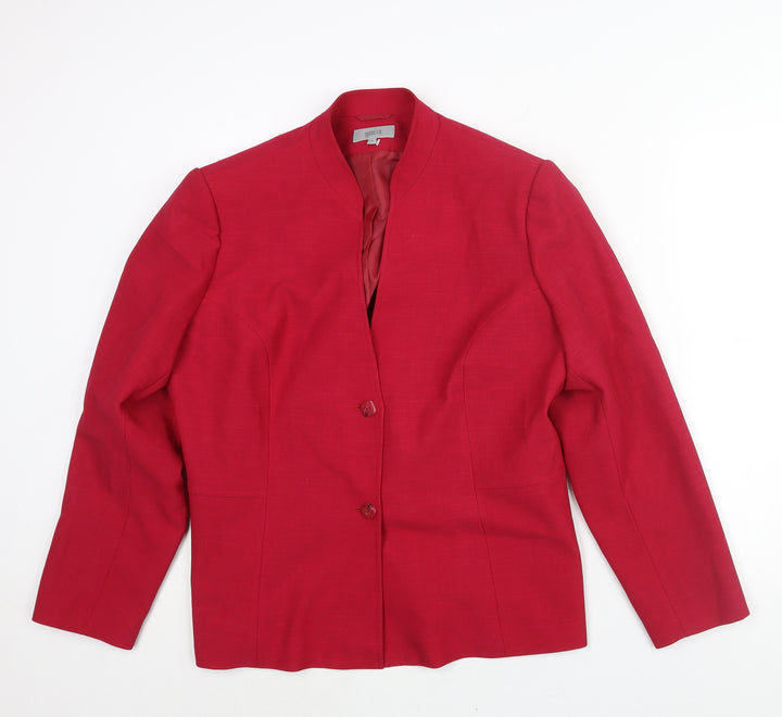 Marks and Spencer Womens Pink Jacket Size 20 Button
