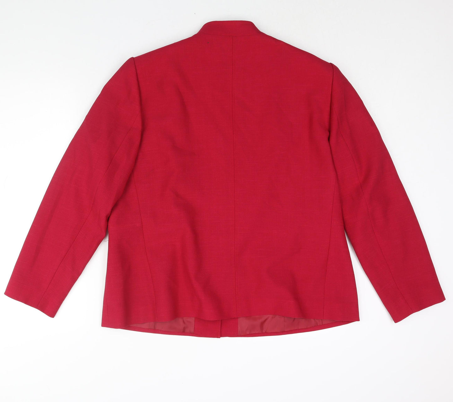 Marks and Spencer Womens Pink Jacket Size 20 Button