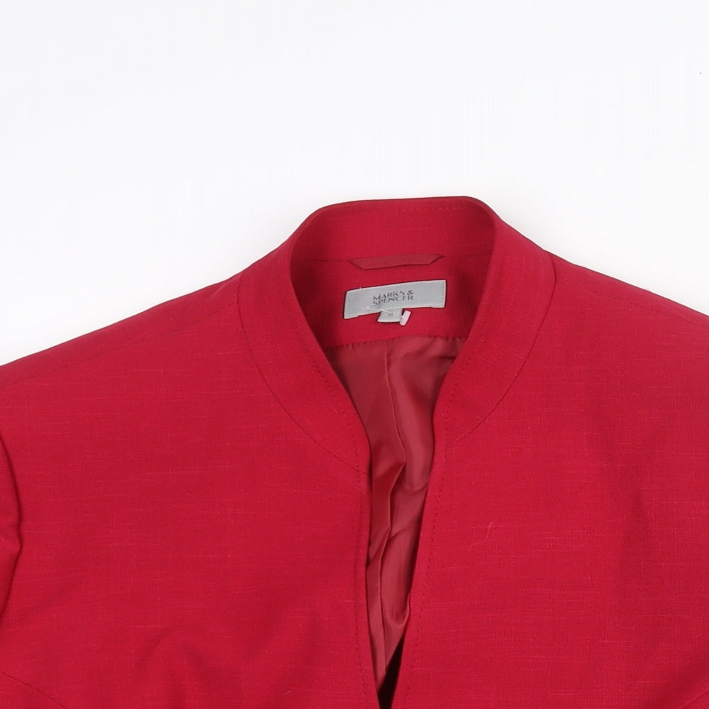 Marks and Spencer Womens Pink Jacket Size 20 Button