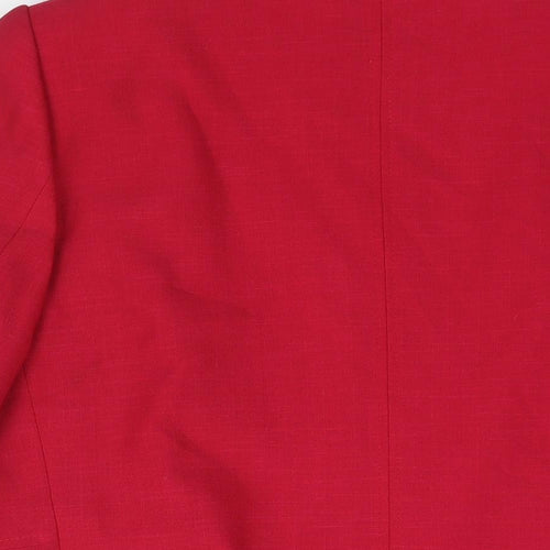 Marks and Spencer Womens Pink Jacket Size 20 Button