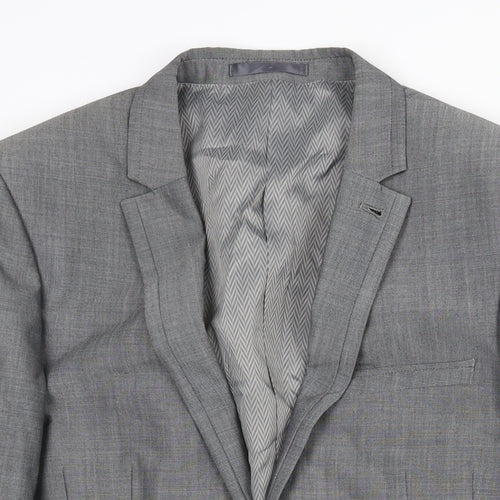 NEXT Mens Grey Wool Jacket Suit Jacket Size 38 Regular