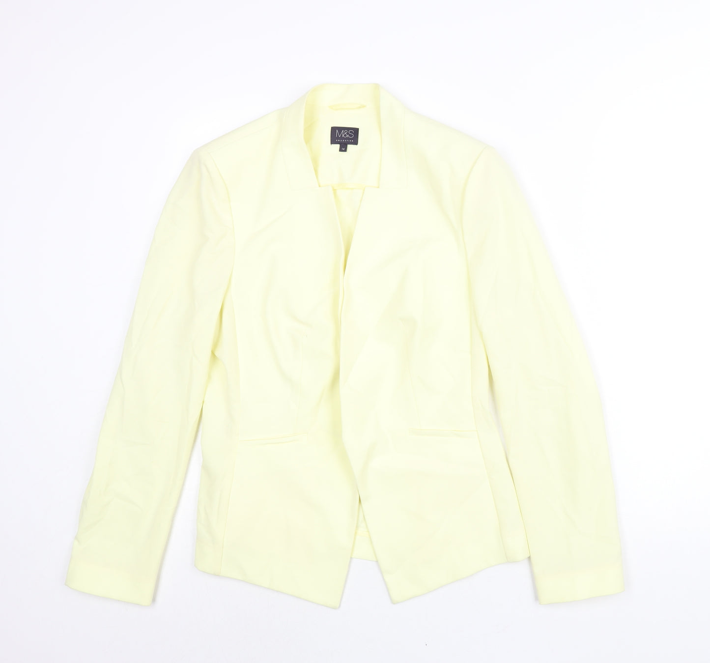 Marks and Spencer Womens Yellow Jacket Blazer Size 14