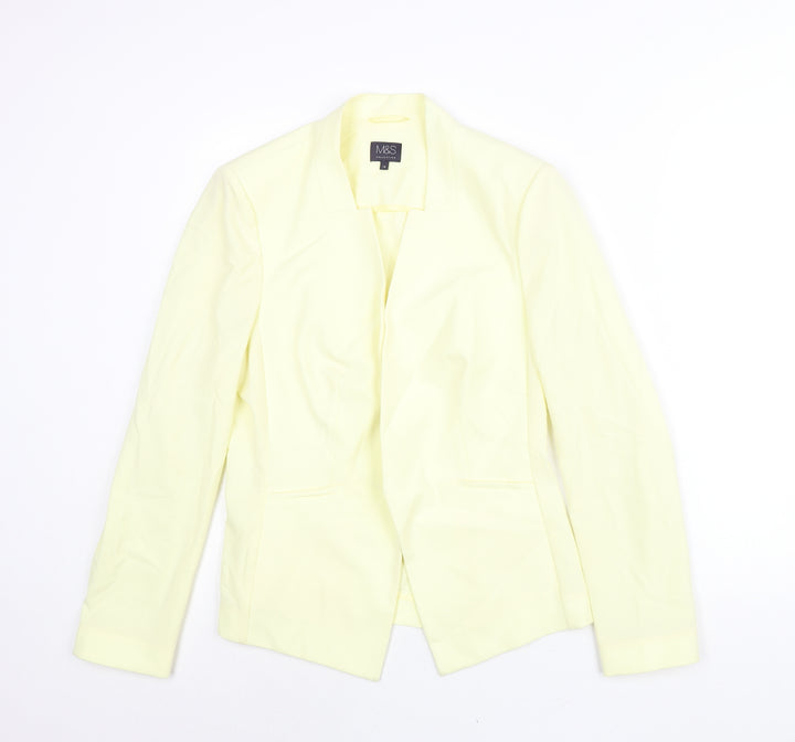 Marks and Spencer Womens Yellow Jacket Blazer Size 14