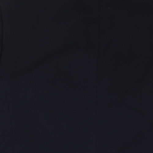 B&W Mens Blue Polyester Jacket Suit Jacket Size L Regular