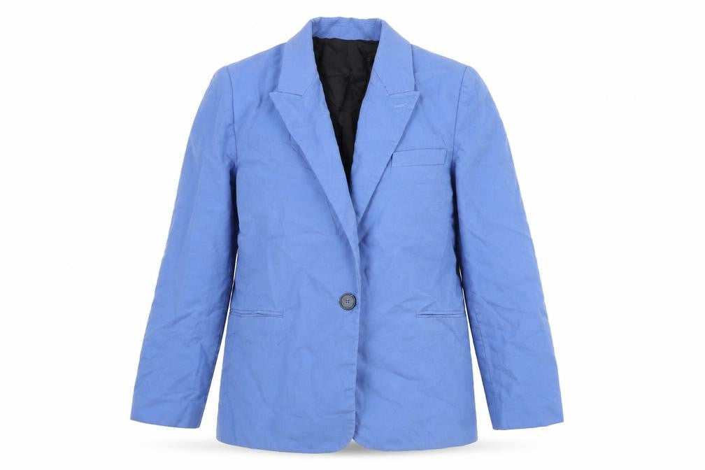Zara Womens Blue Jacket Blazer Size S Button