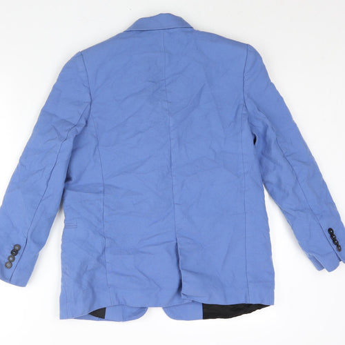 Zara Womens Blue Jacket Blazer Size S Button