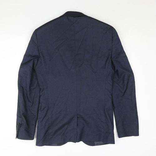 NEXT Mens Blue Polyester Jacket Suit Jacket Size 36 Regular