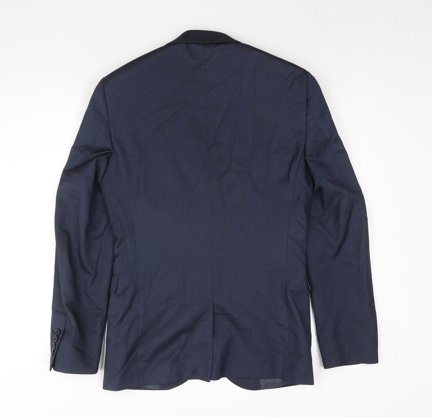 NEXT Mens Blue Polyester Jacket Suit Jacket Size 36 Regular