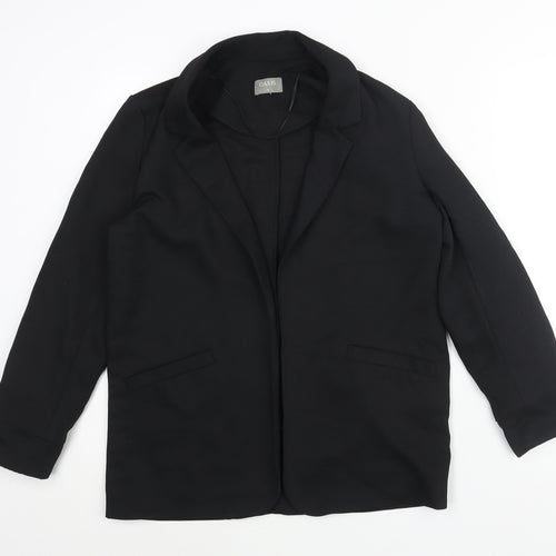Oasis Womens Black Jacket Blazer Size 10 - Vented Cuff No Closure