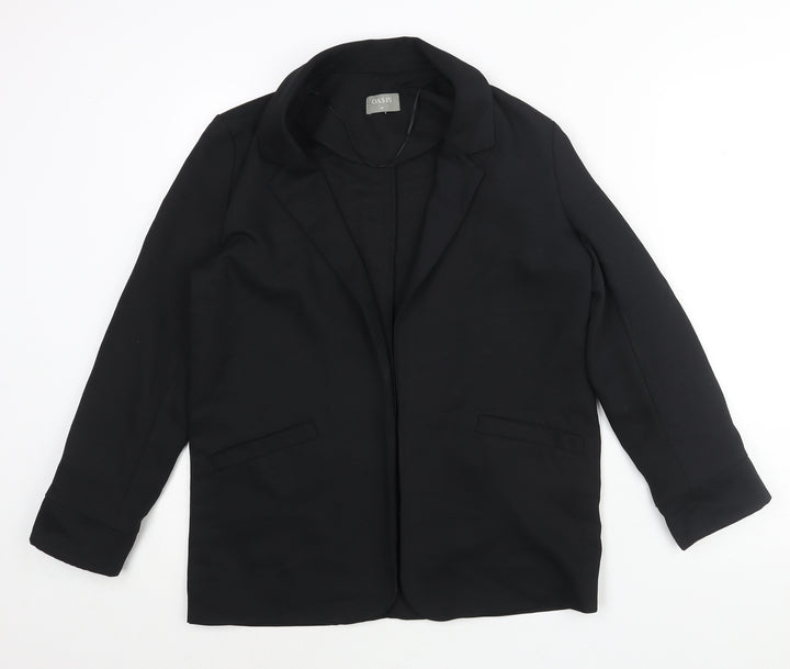 Oasis Womens Black Jacket Blazer Size 10 - Vented Cuff No Closure