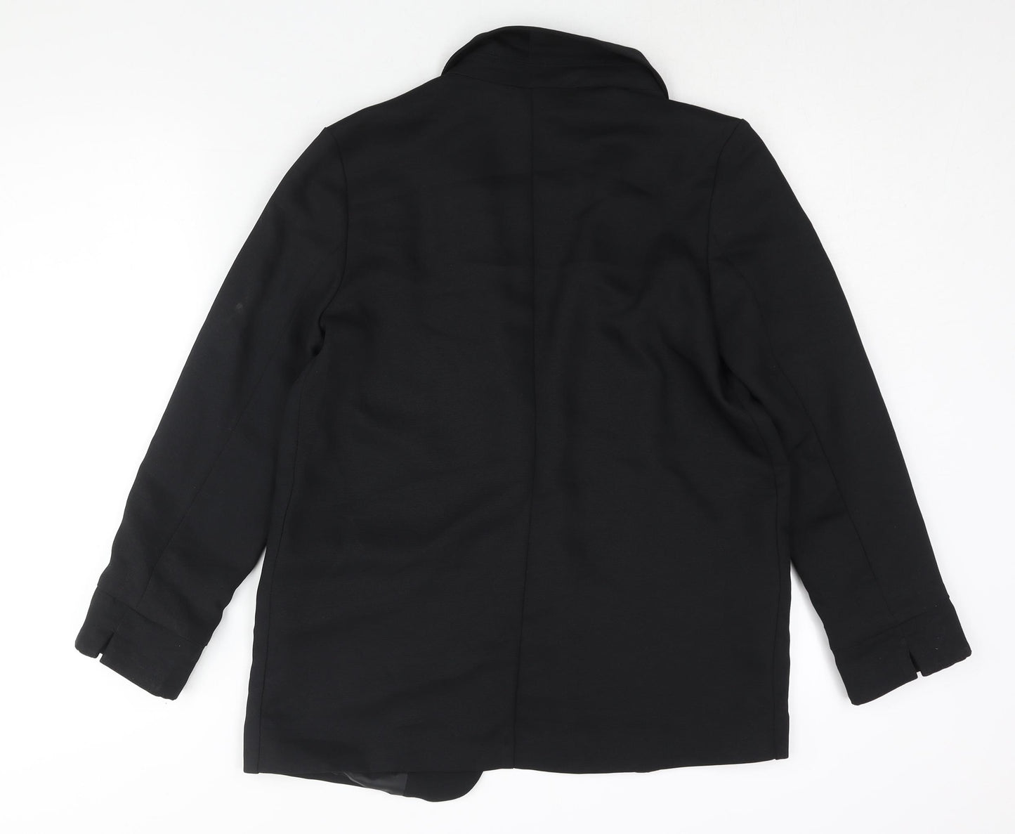 Oasis Womens Black Jacket Blazer Size 10 - Vented Cuff No Closure