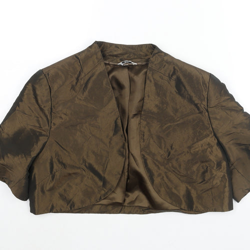 Klass Womens Brown Jacket Size 16