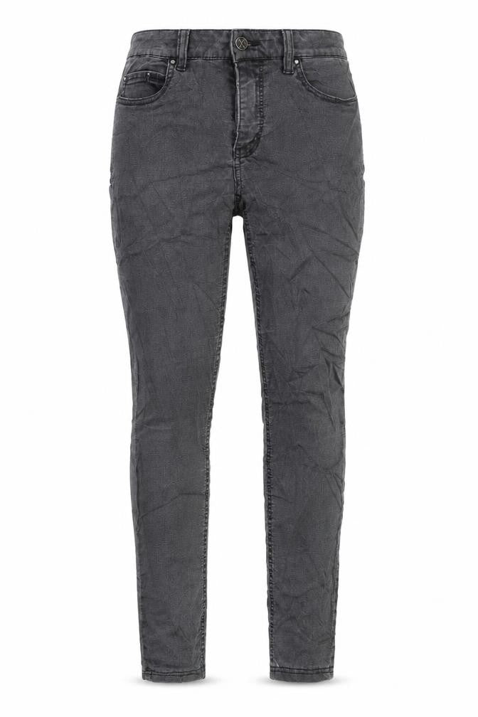 MAC Womens Grey Cotton Skinny Jeans Size 36 in L32 in Regular Zip