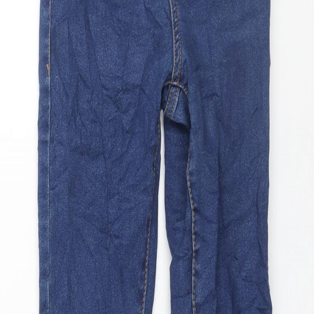 Denim & Co. Womens Blue Cotton Skinny Jeans Size 4 L28 in Regular Zip