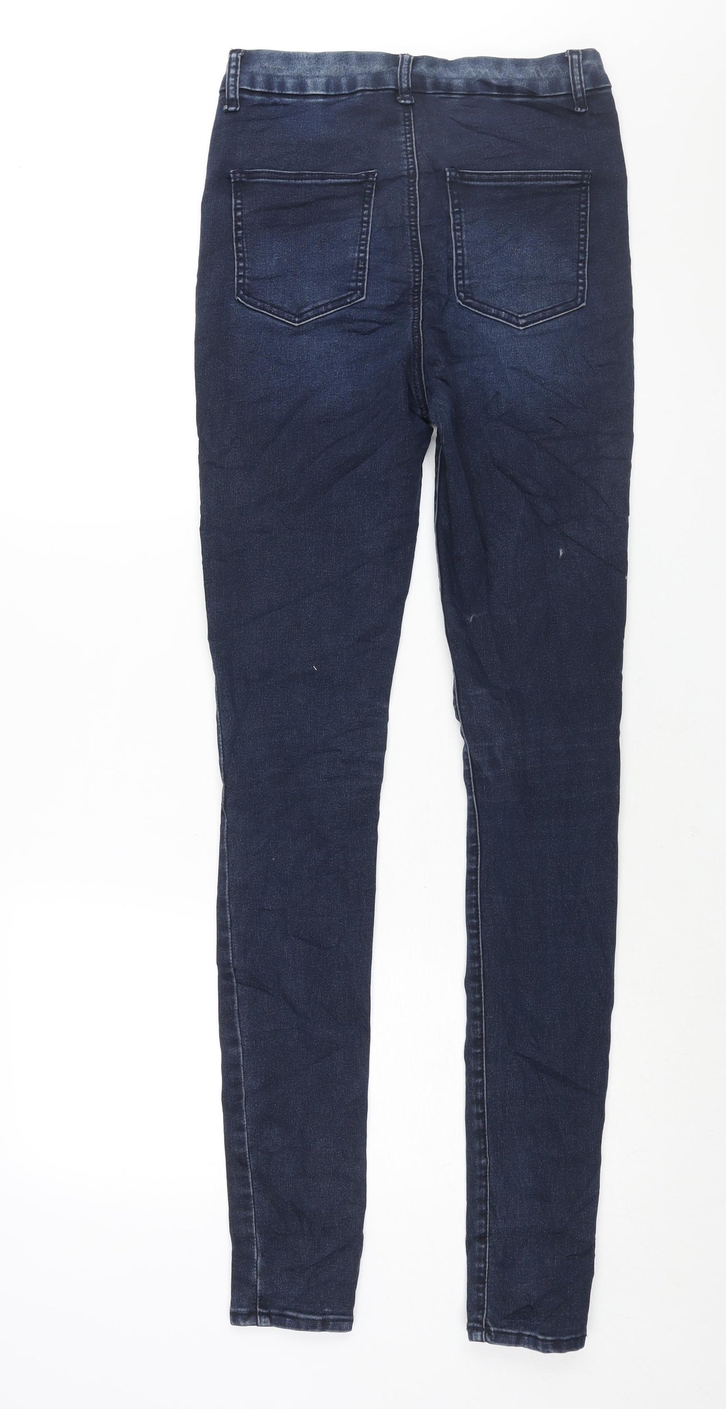 ASOS Womens Blue Cotton Skinny Jeans Size 28 in L36 in Regular Zip