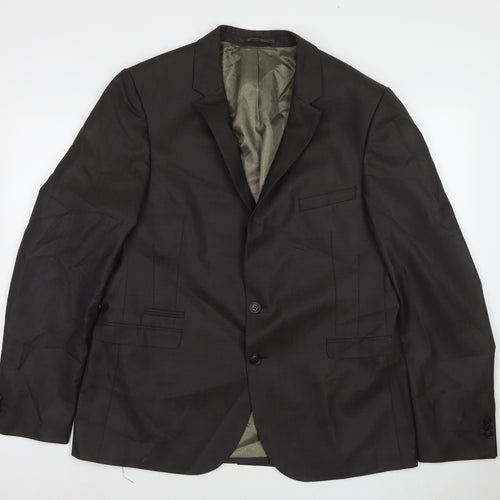 Urbane Mens Grey Wool Jacket Suit Jacket Size 44 Regular