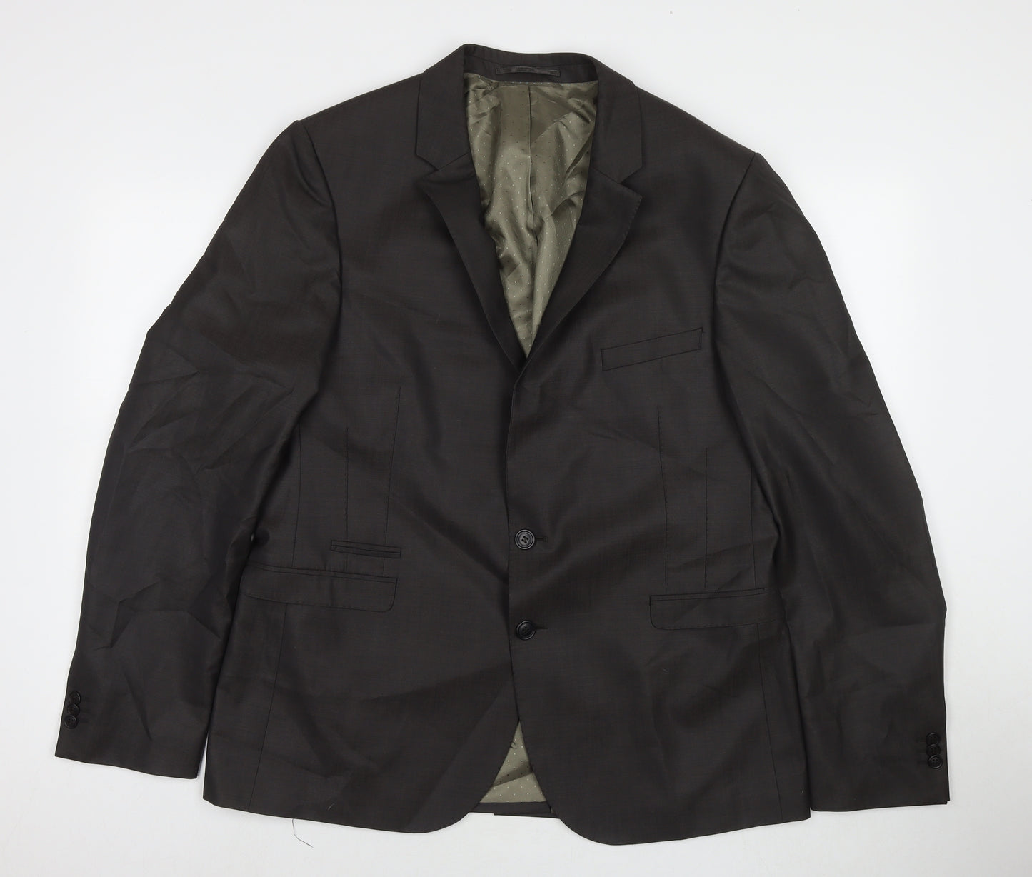 Urbane Mens Grey Wool Jacket Suit Jacket Size 44 Regular