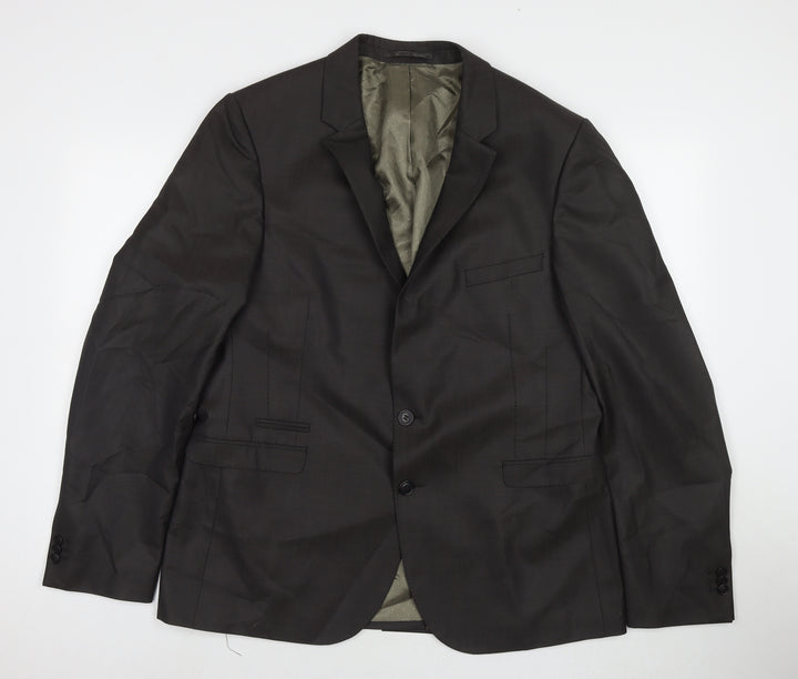 Urbane Mens Grey Wool Jacket Suit Jacket Size 44 Regular