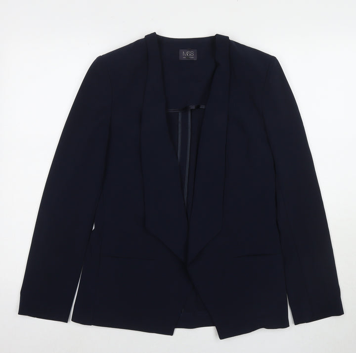 Marks and Spencer Womens Blue Jacket Blazer Size 10