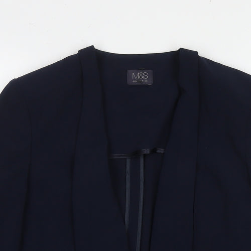 Marks and Spencer Womens Blue Jacket Blazer Size 10