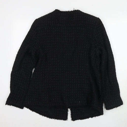 Marks and Spencer Womens Black Jacket Size 14 Hook & Eye