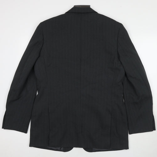 Thomas Brooks Mens Grey Polyester Jacket Suit Jacket Size 40 Regular