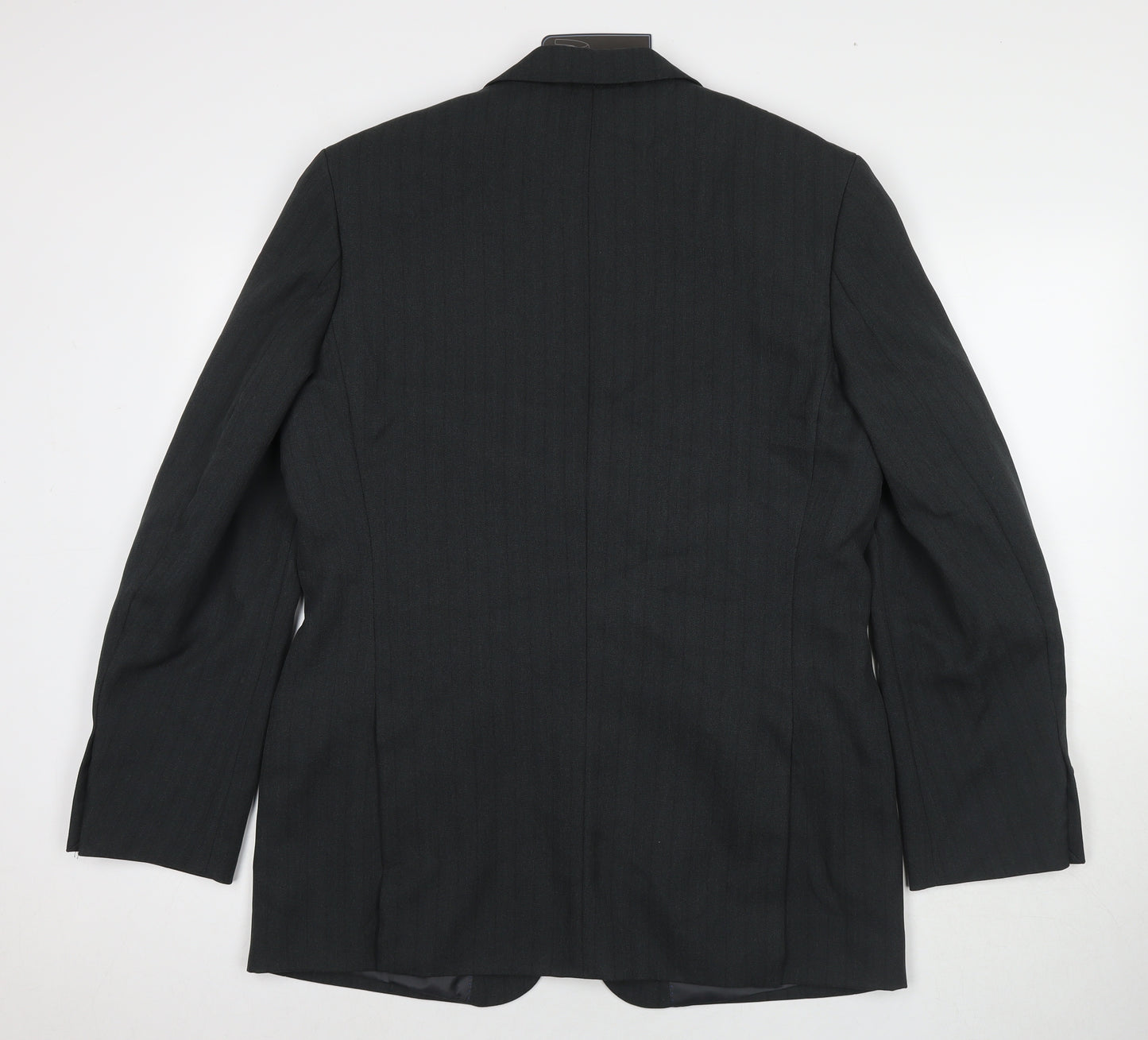 Thomas Brooks Mens Grey Polyester Jacket Suit Jacket Size 40 Regular