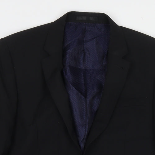 NEXT Mens Black Wool Jacket Suit Jacket Size 36 Regular
