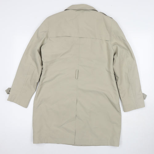 Marks and Spencer Womens Beige Trench Coat Jacket Size 12 Button