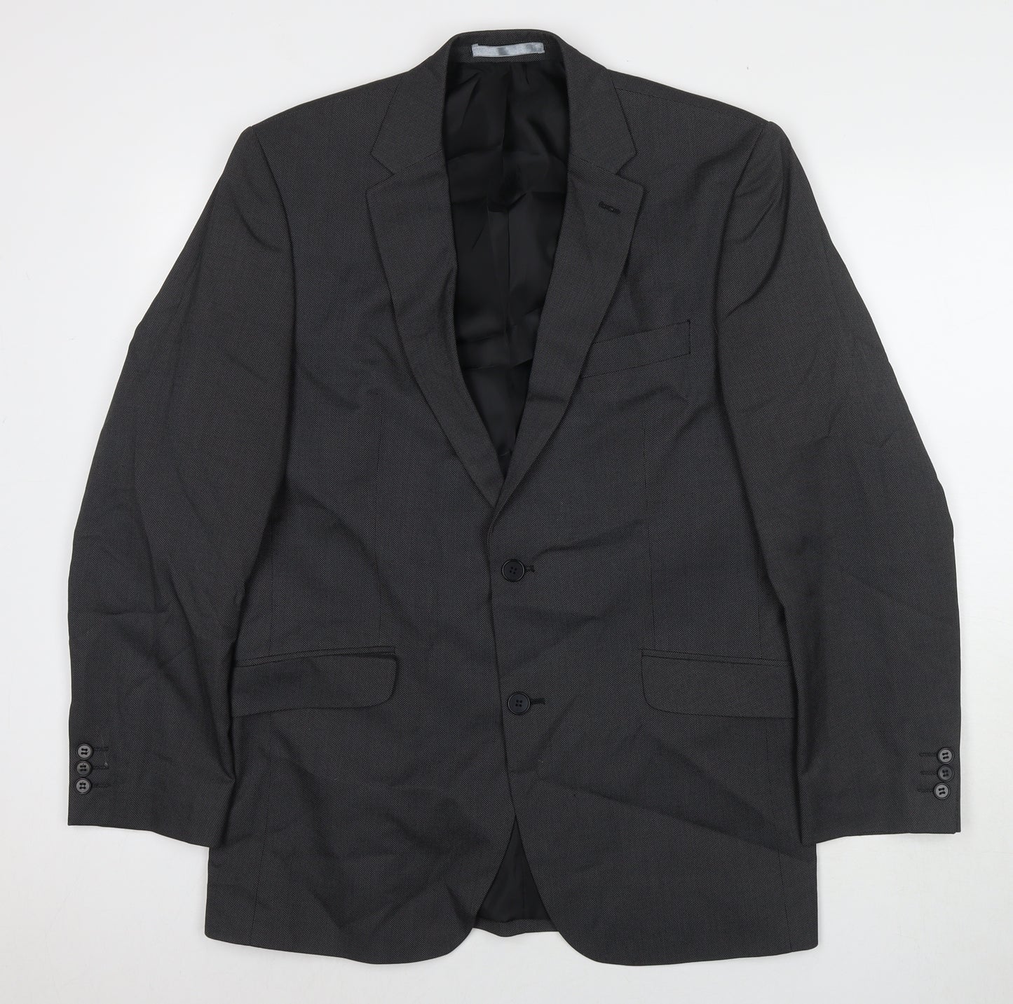 Burton Mens Grey Polyester Jacket Suit Jacket Size 40 Regular