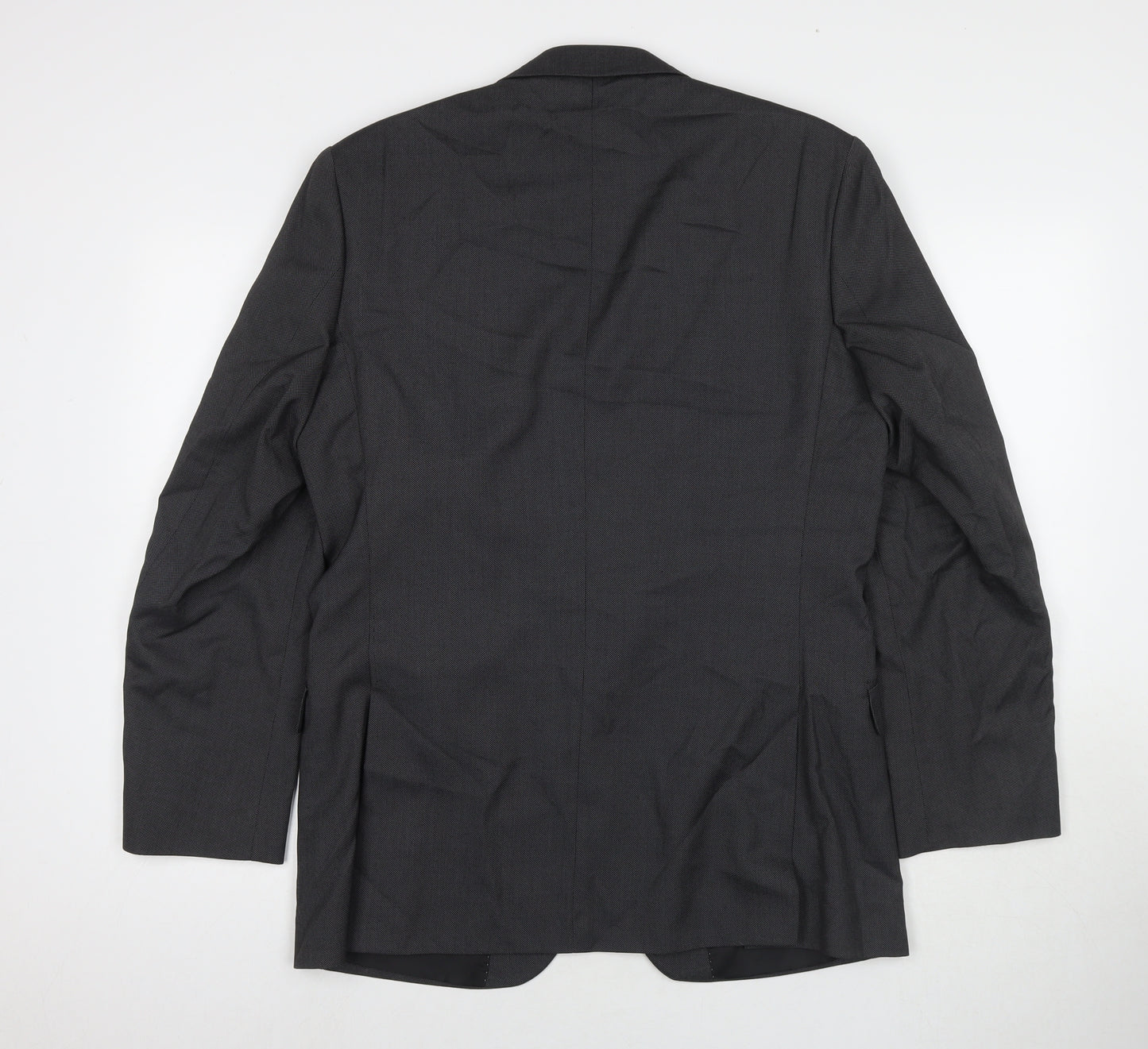 Burton Mens Grey Polyester Jacket Suit Jacket Size 40 Regular