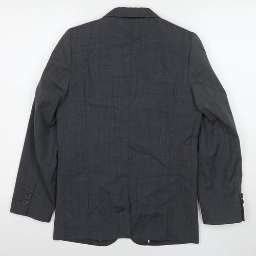 Autograph Boys Grey Jacket Blazer Size 12 Years Button