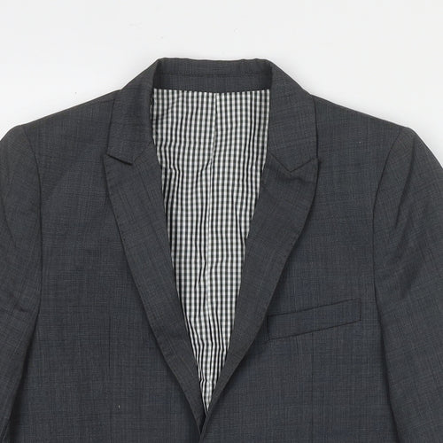 Autograph Boys Grey Jacket Blazer Size 12 Years Button