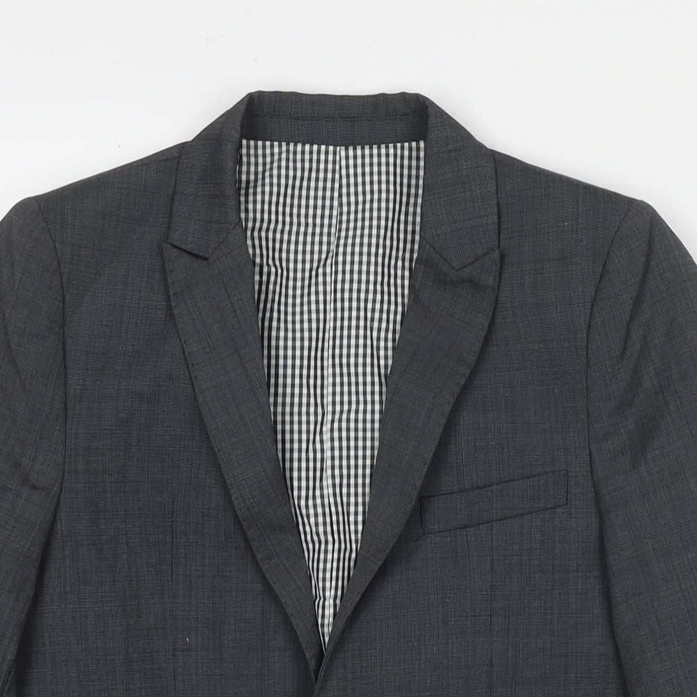 Autograph Boys Grey Jacket Blazer Size 12 Years Button