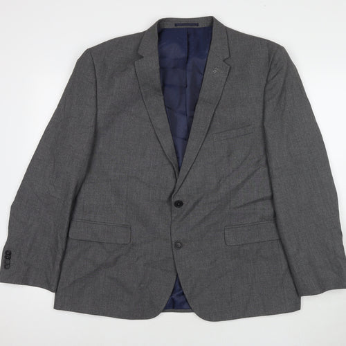 Taylor & Wright Mens Grey Polyester Jacket Suit Jacket Size 46 Regular