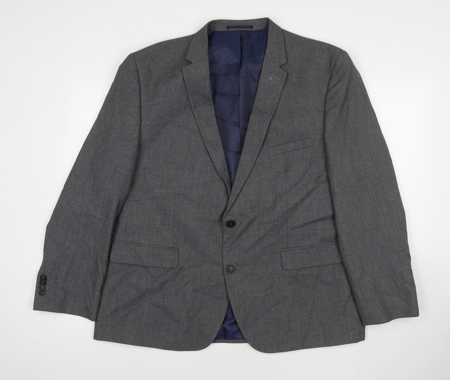 Taylor & Wright Mens Grey Polyester Jacket Suit Jacket Size 46 Regular