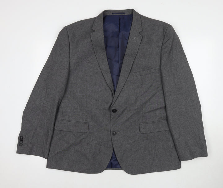 Taylor & Wright Mens Grey Polyester Jacket Suit Jacket Size 46 Regular