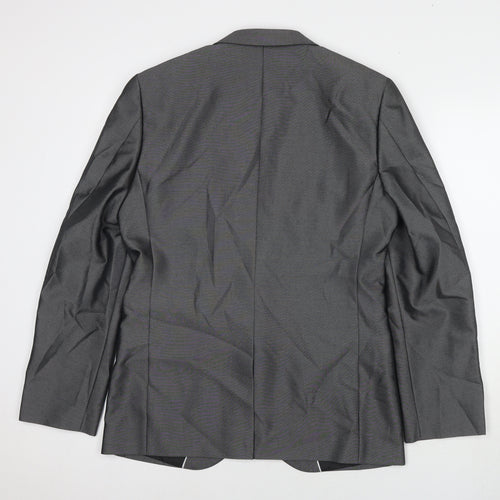 Taylor & Wright Mens Grey Polyester Jacket Suit Jacket Size 40 Regular