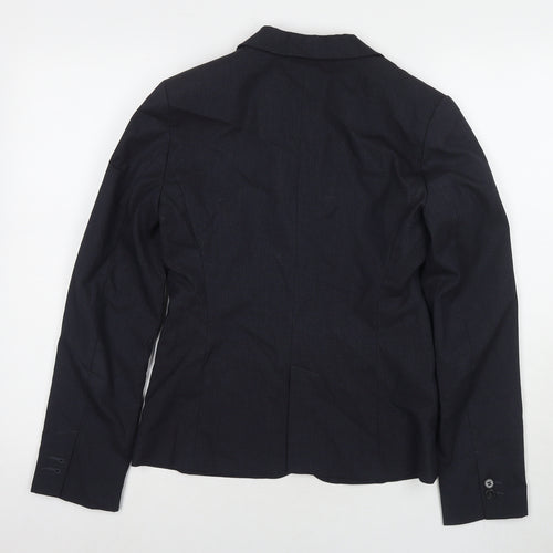 Zara Womens Blue Jacket Blazer Size 8 Button