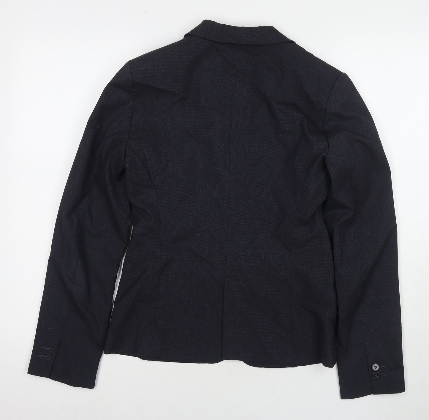 Zara Womens Blue Jacket Blazer Size 8 Button