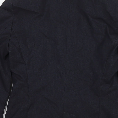 Zara Womens Blue Jacket Blazer Size 8 Button