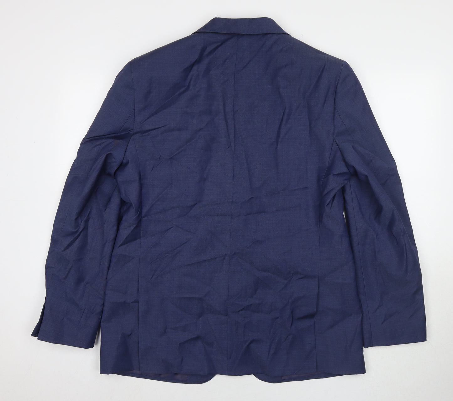 Autograph Mens Blue Polyester Jacket Suit Jacket Size 42 Regular