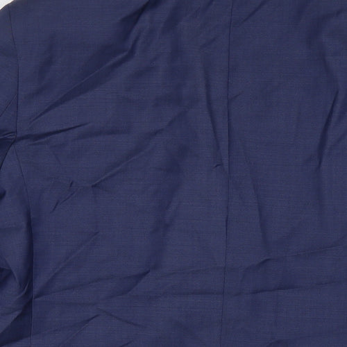 Autograph Mens Blue Polyester Jacket Suit Jacket Size 42 Regular