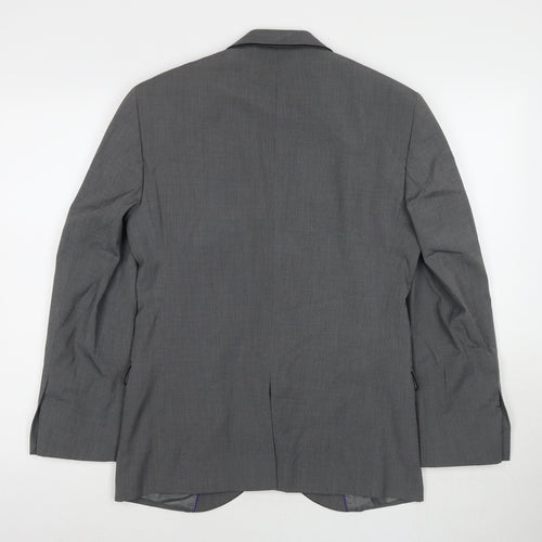 Taylor & Wright Mens Grey Polyester Jacket Suit Jacket Size 36 Regular