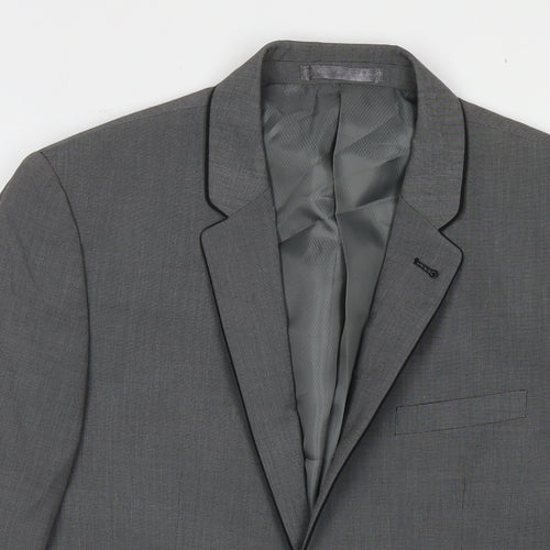 Taylor & Wright Mens Grey Polyester Jacket Suit Jacket Size 36 Regular