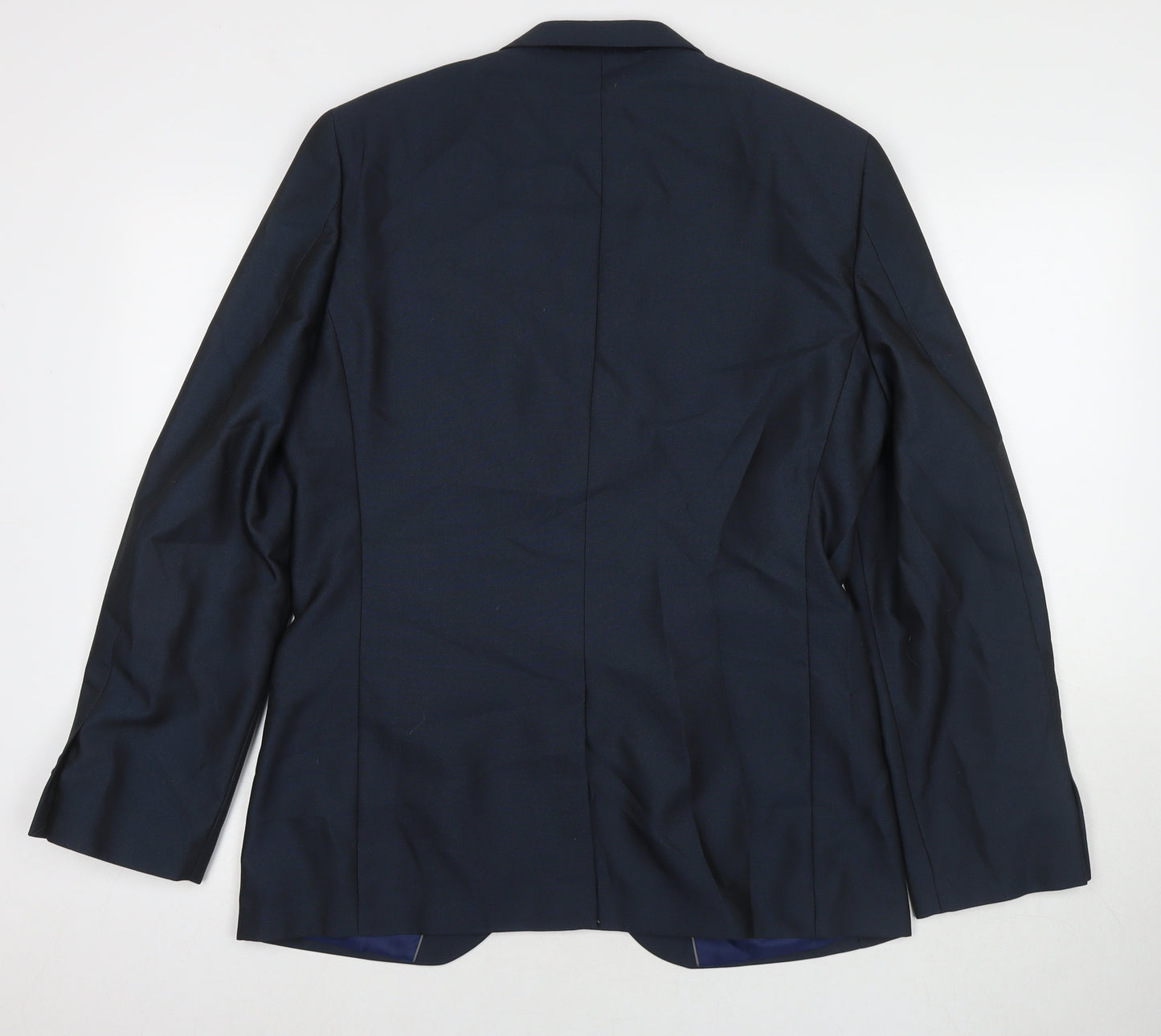 Taylor & Wright Mens Blue Polyester Jacket Suit Jacket Size 40 Regular