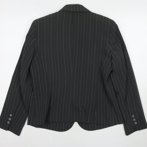 South Womens Grey Jacket Blazer Size 16 Button