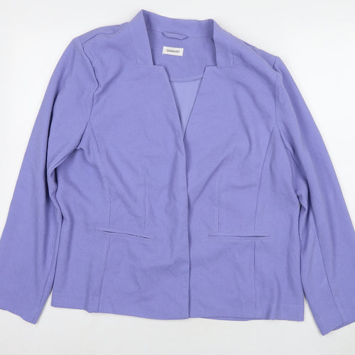 Damart Womens Purple Jacket Blazer Size 10
