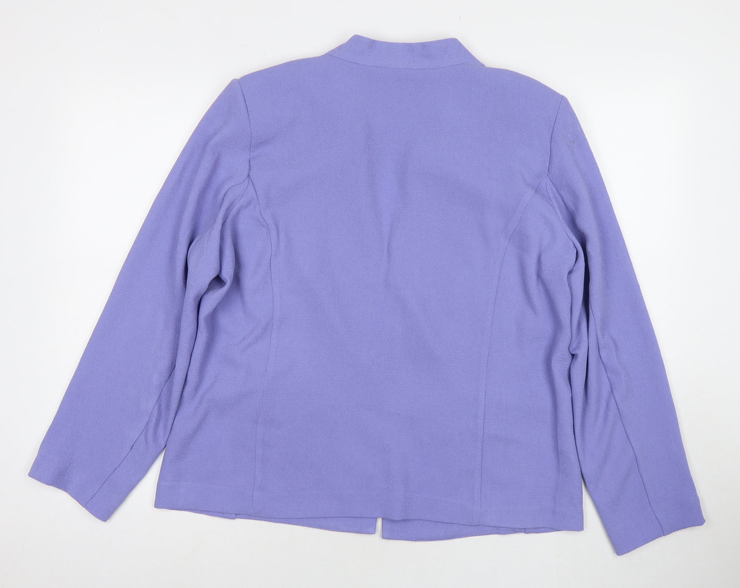 Damart Womens Purple Jacket Blazer Size 10